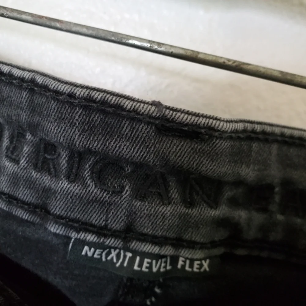 American Eagle Men's Slim Straight‎ Leg Black Wash Denim Jeans 32x30